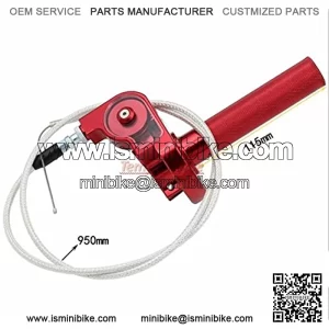 Templehorse Aluminum 7/8'' Throttle Grip Quick Twister + Throttle Cable CRF50 70 110 125 250 Dirt Pit Bike