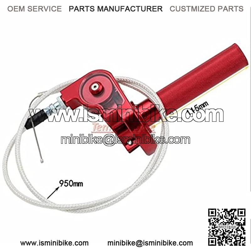 Templehorse Aluminum 7/8'' Throttle Grip Quick Twister + Throttle Cable CRF50 70 110 125 250 Dirt Pit Bike