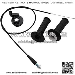 7/8" 22mm Handle Bar Throttle Grips Grip Set Motorcycle Throttle Handle Lever Grip for Mini Baja Doodlebug 6.5hp 5.5hp MB200 200cc Bike CT200U MOTOVOX MBX10 MBX11 Parts
