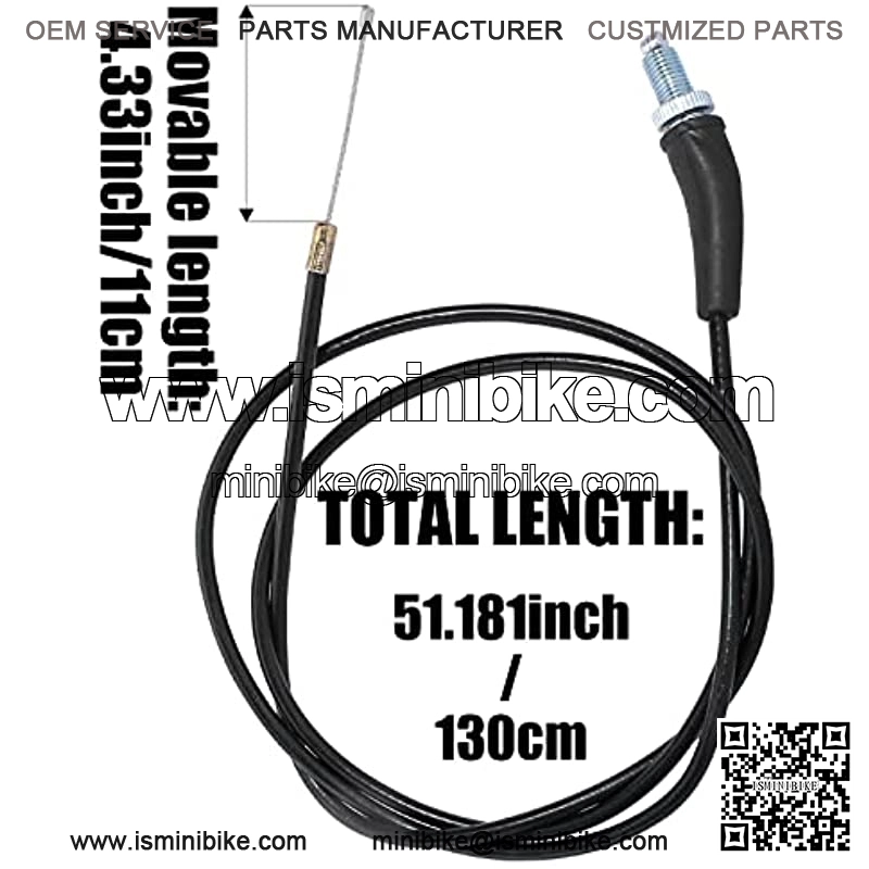Twist Throttle Accelerator Handle Grip Cable Set for 50cc-90cc 110cc 125cc 140cc 150cc 200cc 250cc 4-Stroke Engine Pit Dirt Mini Pocket Bike ATV Quad Scooter CRF50 XR50 7/8inch 22mm Handlebar - Image 3