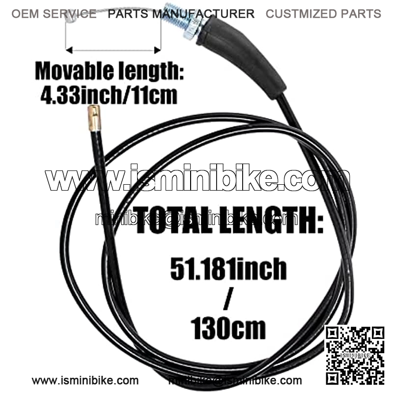 Twist Throttle Accelerator Handle Grip Cable Set for 50cc-90cc 110cc 125cc 140cc 150cc 200cc 250cc 4-Stroke Engine Pit Dirt Mini Pocket Bike ATV Quad Scooter CRF50 XR50 7/8inch 22mm Handlebar - Image 4
