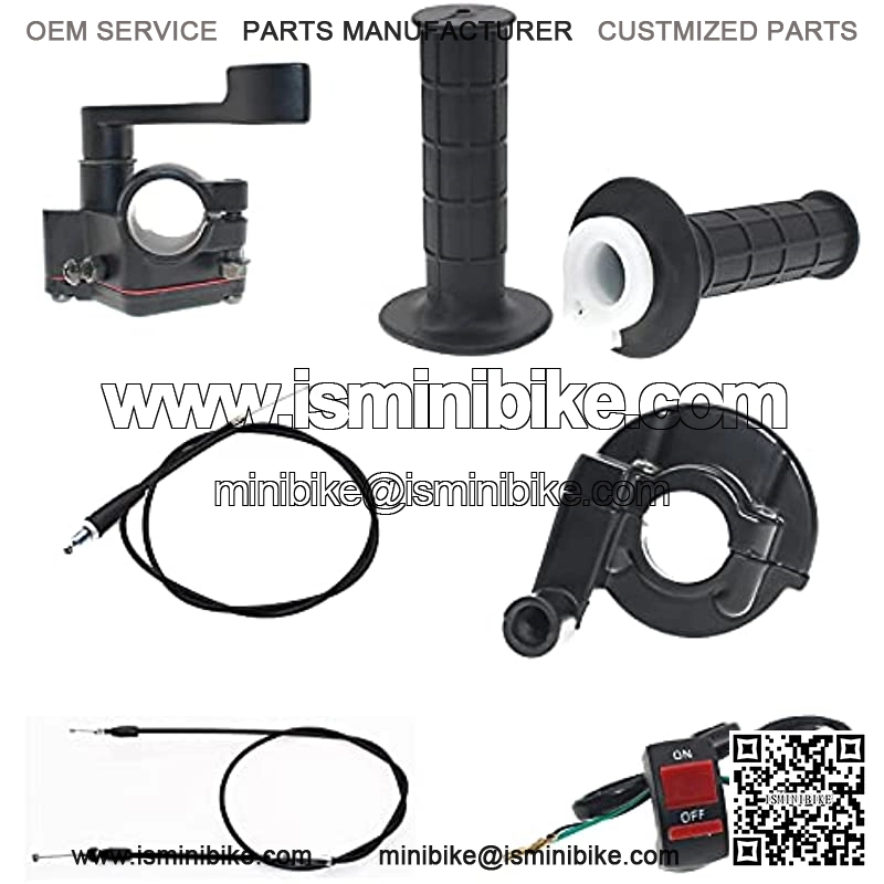 Twist throttle kit and atv Thumb throttle Kit Include Throttle handle/Twist throttle cable/Thumb throttle and Cable thumb throttle For 50 70 90 110 125 250cc of Dirtbike & Pit Bike