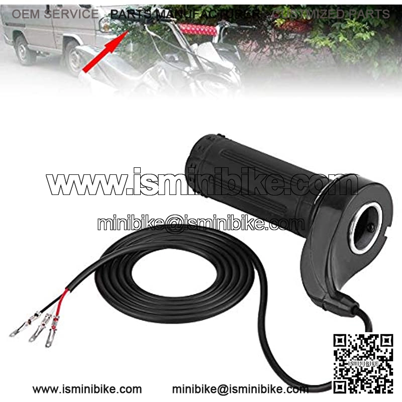 Motorcycle Accelerator, Universal Electric Scooter Twist Speed Throttle Grip with 3 Wires 12, 24, 36, 48V - Image 3
