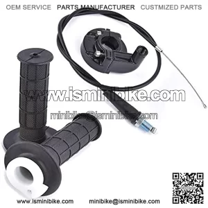 New Handle Bar Throttle Grips Grip Throttle Cable Throttle Housing Clamp for Compatible with Crf 50 70 80 100 Crf50f Crf70 Crf80 Crf100 Dirt Pit Bike