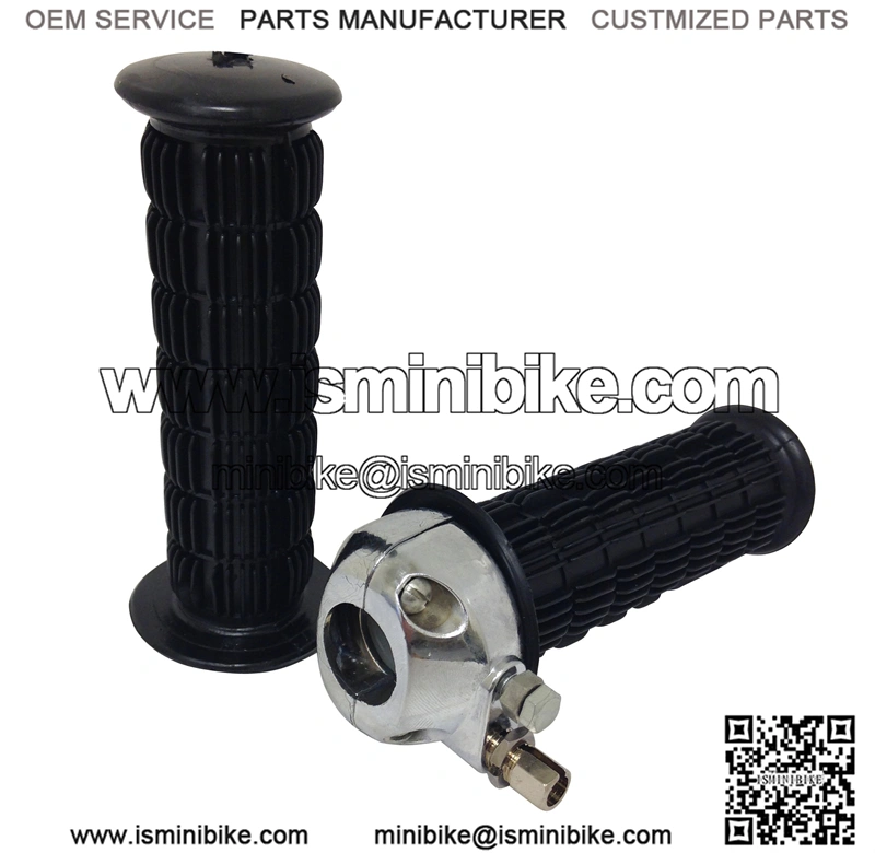 1" Nylon Throttle Assembly with Waffle Grips - 4-1/2" or 5-1/4" Long