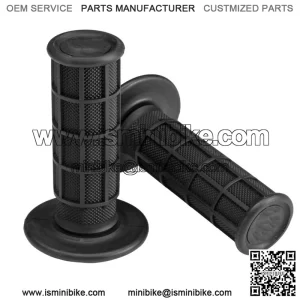 412 Pee Wee Mini Dirt Bike 3/4" Handlebar Grips For HONDA YAMAHA 50cc Blk