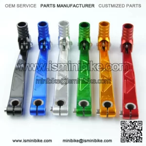 colorful aluminium rear gear shift lever for 50cc 69cc 110cc 140cc dirt bike pit bike