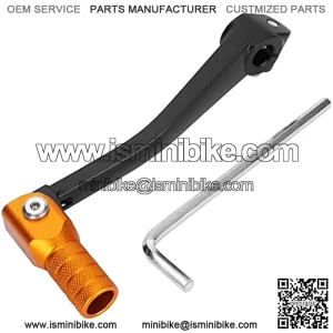 Upgraded CNC Aluminum Folding Gear Shifter, Dirt Bike Shift Lever, Sturdy for XR50 50CC 70CC SSR SDG Motorcycle 90CC 110CC 125CC Pitster Pro Coolster Xtreme Pit Bike Mini Bike Parts-Black Gold