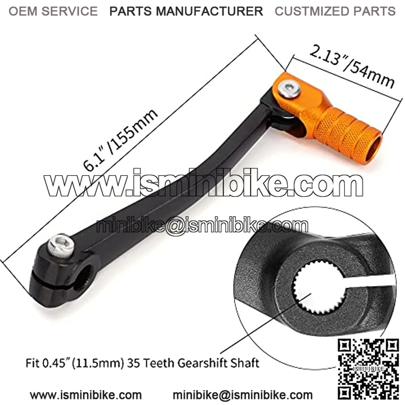 Upgraded CNC Aluminum Folding Gear Shifter, Dirt Bike Shift Lever, Sturdy for XR50 50CC 70CC SSR SDG Motorcycle 90CC 110CC 125CC Pitster Pro Coolster Xtreme Pit Bike Mini Bike Parts-Black Gold - Image 2