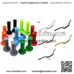 22mm 7/8" Handle Bar Handle Grips Pocket Mini ATV Dirt Pit Bike Motocross
