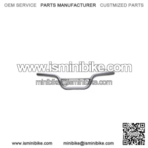 Mini Bike Handlebars BMX Style Bars Silver  7/8T