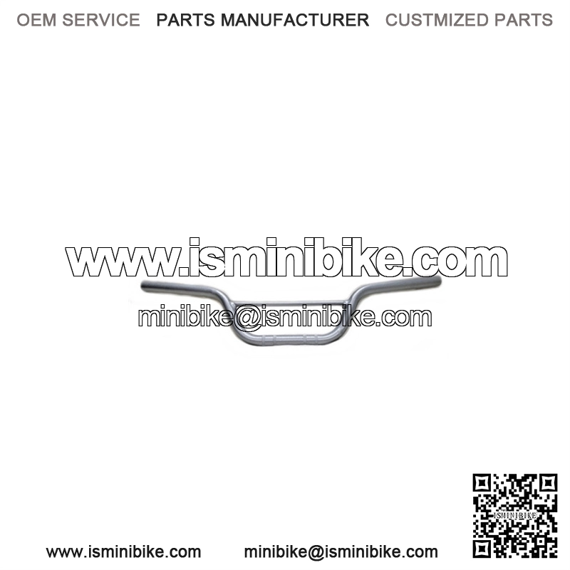Mini Bike Handlebars BMX Style Bars Silver 7/8T