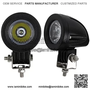 2Pcs 10W Spot Mini LED Work Light 2 Inch Round LED Driving Lights Fog Lights for Motorcycle Motorbike Bike Dirt Bike Truck ATV UTV