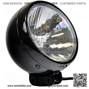12 Volt Black Headlight Assembly for the Mini Bike MB200