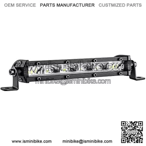 Slim LED Light Bar 6 Inch 30-watt 3000-lumen Spot Flood Combo Beam Ultra-Thin Offroad Driving Fog Work Lights Single Row LED Light Bar for Truck ATV UTV SUV Boat, 12v LED Light Bar