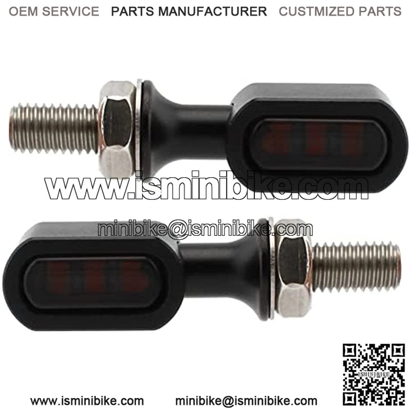 Mini LED Turn Signal Light Motorcycle Black Smoke Lens Blinkers Indicator Running Light Lamp Universal For Harley Touring Dyna Sportster XL Cafe Racer - Image 3