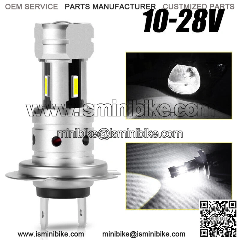 2x H7 LED Motorcycle Headlight Bulb 6000K White Hi/Lo Fog Light Conversion Kit - Image 2