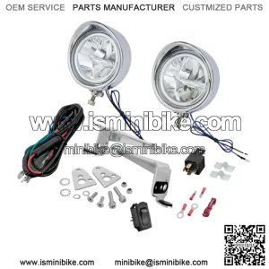 Big Bike Parts LED Driving Lights Chrome 30-110L