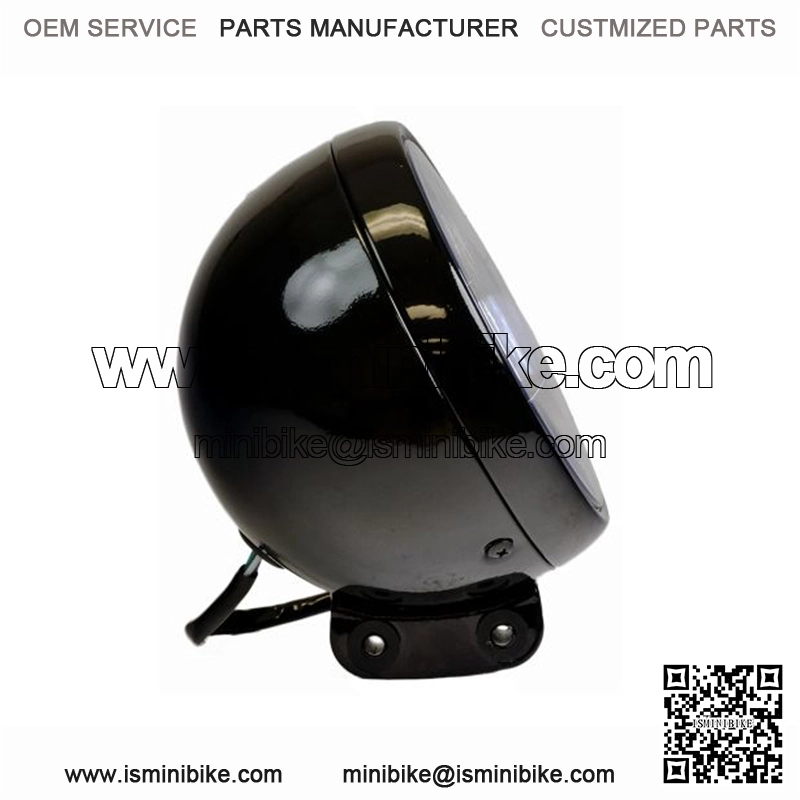 12 Volt Black Headlight Assembly for the Baja MB200 & Massimo MB200 Mini Bikes - Image 3