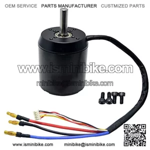 6384 150KV 170KV 190KV Brushless Outrunner Motor Belt Drive Motor Sensored & Sensorless Motor with Closed Cover for DIY Electric Skateboard Electric Bike Mini Scooter Surfboard