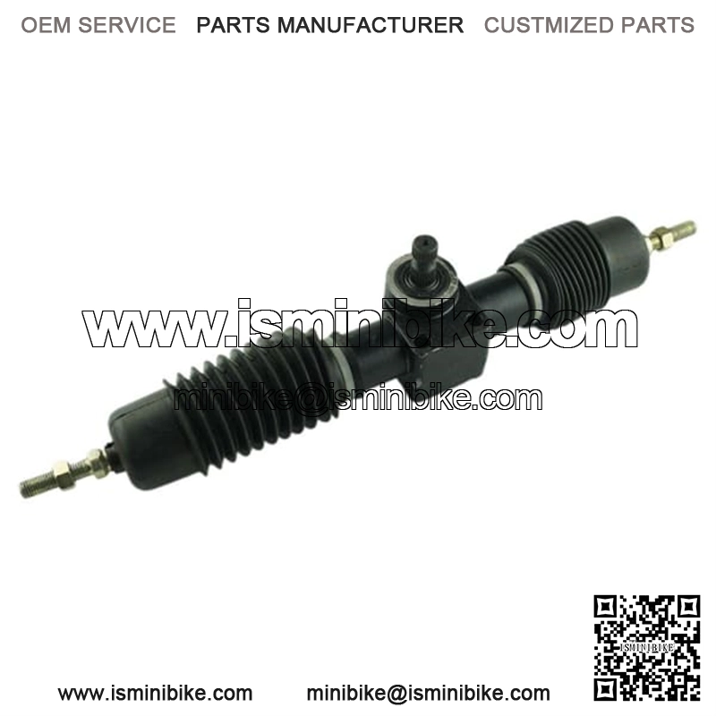 Conjunto de pi ??n de cremallera de direcci??n asistida de acero completo de 430 mm M10 para ATV / UTV Bastidor de engranaje de la direcci??n asistida