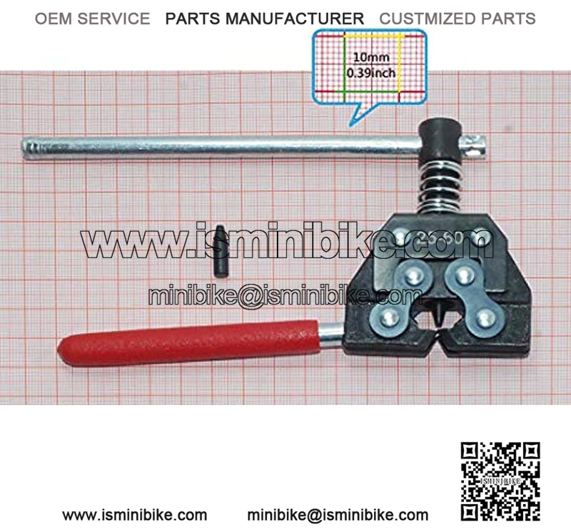 #25-60 Roller Chain Breaker Cutter (Non-Slip Handle) #25, 35, 41, 40, 50, 60, 415H,428H, 520,530 for Bicycle,Motorcycle, Go Kart Chains Replacements - Image 2