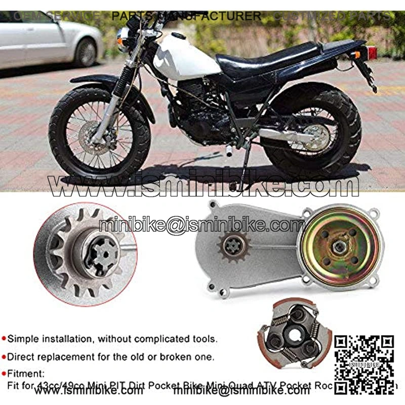 14T Drum Housing Gear Box Clutch Kit Fit For 47cc 49cc Mini Pocket Quad Dirt Bike ATV Parts - Image 2