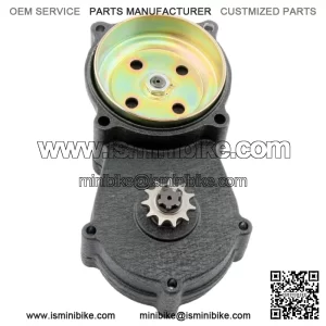Para 43cc 49cc Pocket Bike Mini Moto 11T T8F Caja de cambios de doble cadena negra Negro Cajas de engranajes de transmisi??n
