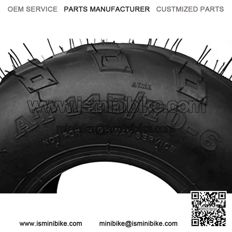 2 Set MASSFX MS 145/70-6 6Ply Go-Kart, Mini Bike, ATV, Lawn Tires 145x70-6 145x70x6 Side Bite Tread - Image 2