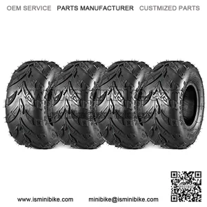 Pack of 4 Sport ATV Tires 145/70-6 145x70-6 Go-Kart Mini Bike ATV Lawn Tires 145x70x6