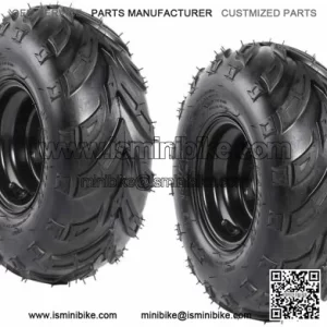 2pcs 145/70-6 Wheel Tire Rim Assembly for Go kart Mini Bike ATV Quad Lawn Mower