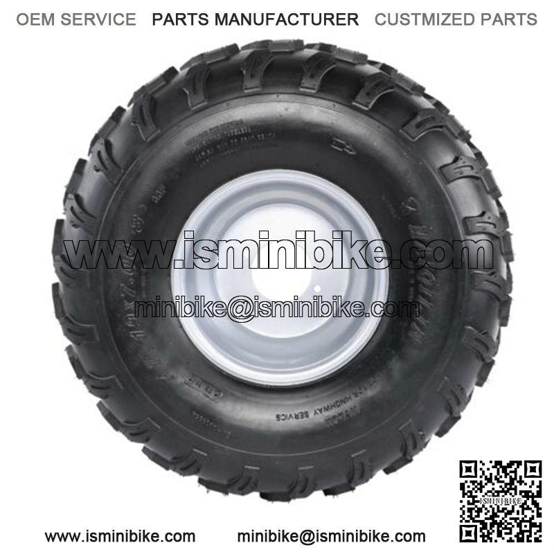 19x7/8 rubber tire with 8 rim universal atv utv replacement tire