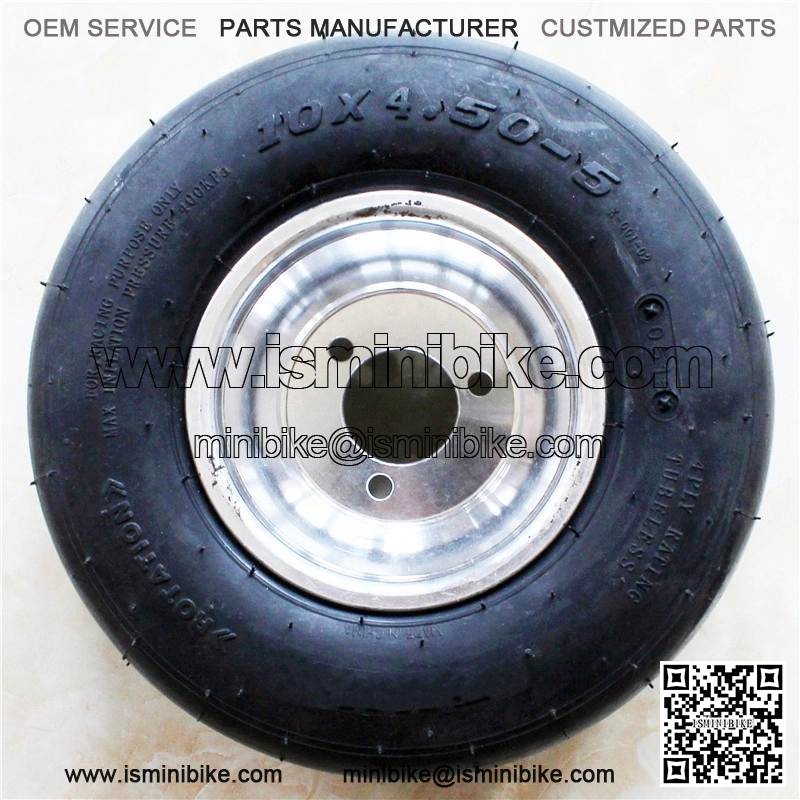 Assembly 150cc Go Kart Tire With Wheel 10*4.5-5 - Image 2