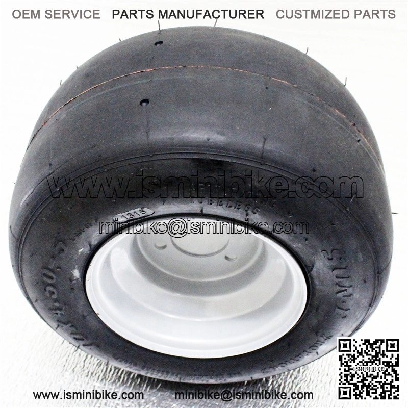10X4.50-5 Go Kart Wheel With Iron Rim Grey Color - Image 3