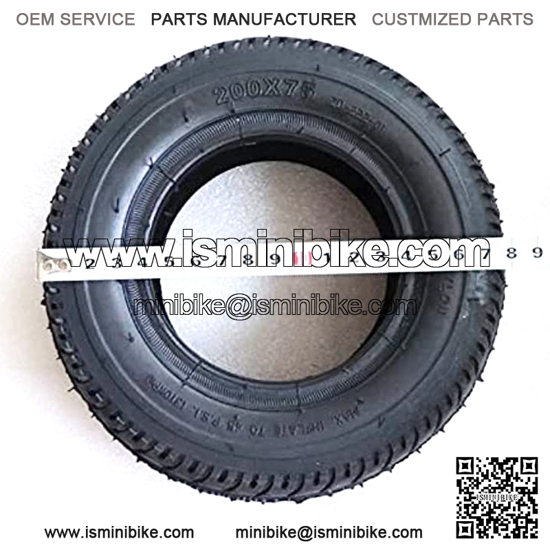 Neum??tico neum??tico 200x75 8 Pulgadas de 8 Pulgadas de Espesor de Color neum??tico Resistente al Desgaste for Scooter el??ctrico y Piezas de Kart Lasting (Color : Outer Tire) - Image 4