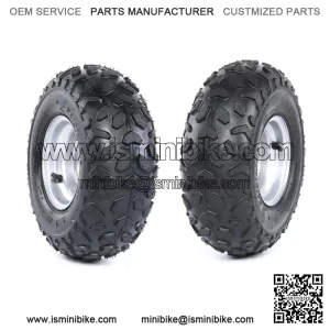 2pcs 6" Wheel 145/70-6 145x70-6 Tire Rim 3 Bolt For Go Kart Golf Cart ATV Buggy