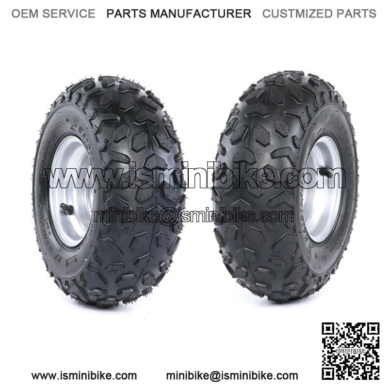 2pcs 6" Wheel 145/70-6 145x70-6 Tire Rim 3 Bolt For Go Kart Golf Cart ATV Buggy