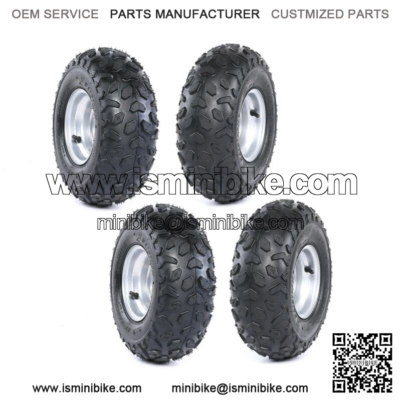 4x 145/70- 6 Wheel Tire Rim Chinese ATV Quad Taotao Coolster Sunl Go Kart Buggy