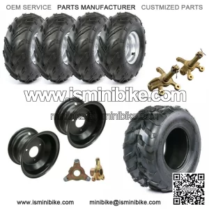 16x8-7 Wheel ATV Front Rear for Taotao 125cc 110cc Coolster Go Kart Tire Rim 7"