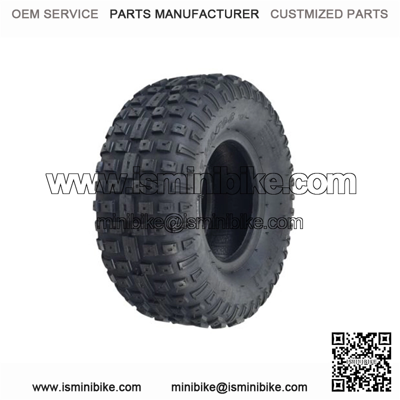 145/70-6 Tire with AQ3015 Knobby Tread for Baja Blitz, Dirt Bug, Doodle Bug, & Racer Mini Bikes