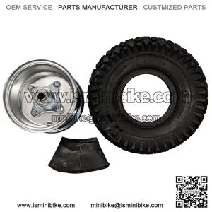 5" Steel Wheel and Tire Package - Studded Tire - Centered Hub