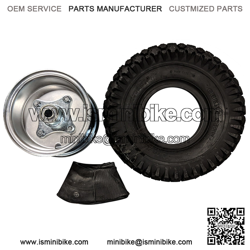 5" Steel Wheel and Tire Package - Studded Tire - Centered Hub