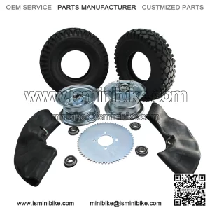 5" Steel Wheel Package - Studded Tires - 60 Tooth Sprocket