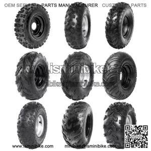 6" 7" 8" Wheels Tire Rim Assembly Go Cart ATV Mini Bike Trike 110/125/150/200cc