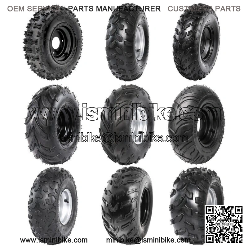 6" 7" 8" Wheels Tire Rim Assembly Go Cart ATV Mini Bike Trike 110/125/150/200cc