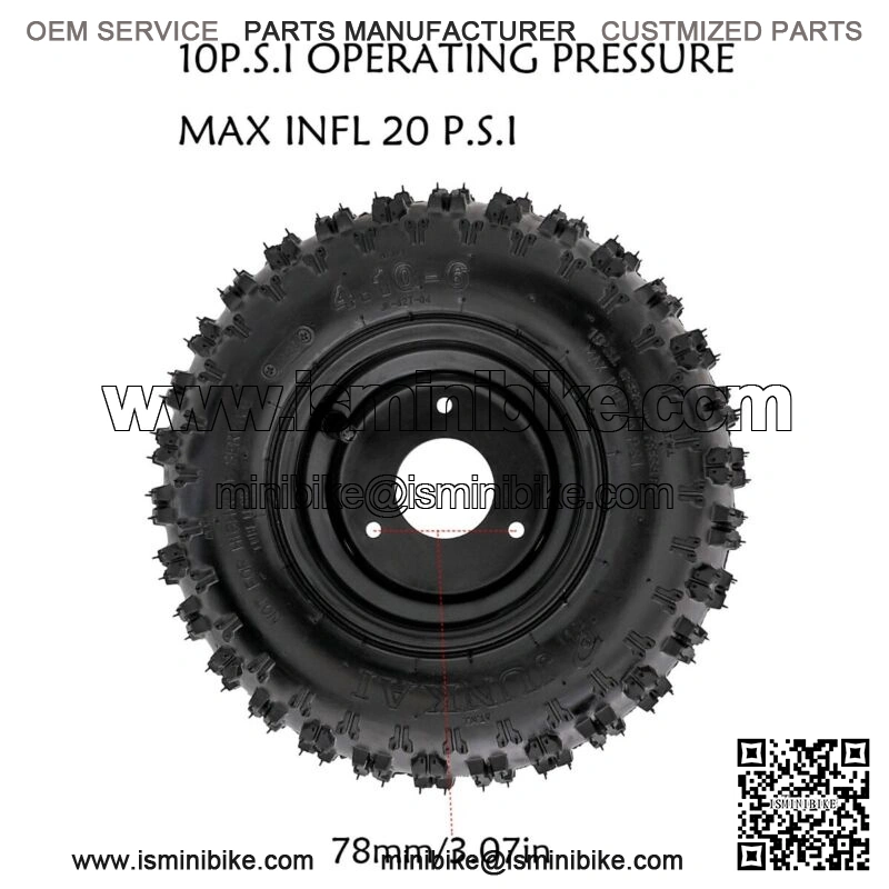 6" 7" 8" Wheels Tire Rim Assembly Go Cart ATV Mini Bike Trike 110/125/150/200cc - Image 3