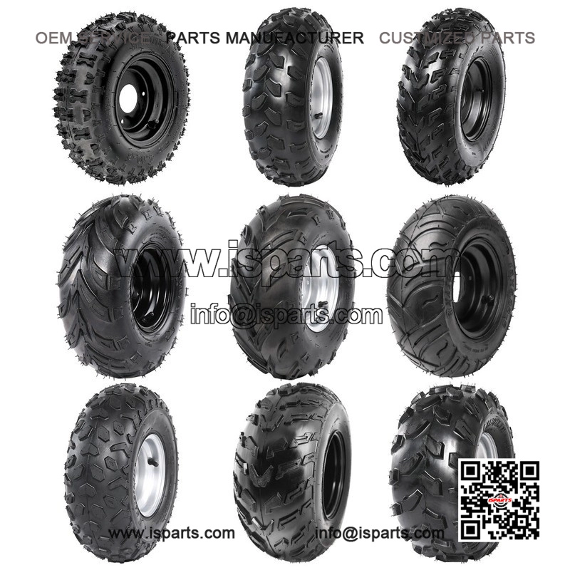 Wheels & Tires ?C 6", 7", 8", 10" sizes ?C 3 or 4 Lug Rim ?C for Go Kart, ATV, Quad, Buggy, Taotao, Coolster