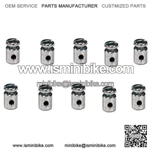 10 Pack Universal Round Body Wire Stop for Throttle Cable Brake Cable Mini Bike