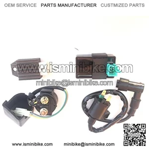 Ignition Coil Solenoid Relay Voltage Regulator CDI for 50cc 90cc 110cc 125cc Taotao Scooter ATV Dirt Bike and Go Kart