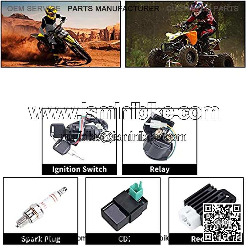 Complete Electrics Wiring Harness Stator Coil CDI Solenoid Relay Spark Plug For 4 wheelers Stroke ATV ??50cc 70cc 110cc 125cc?? Pit Quad Dirt Bike Go Kart By - Image 2
